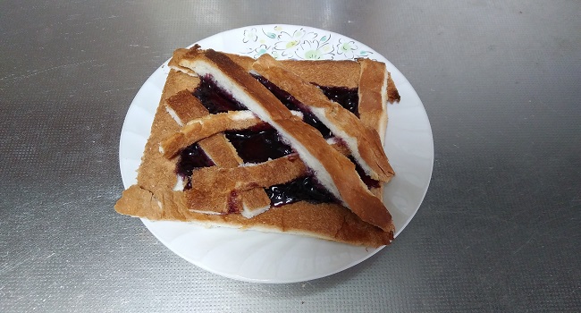 ブルーベリーパイ風トーストのレシピ